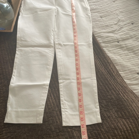 Talbots Womens White Pants The Chatham Ankle Pant Size 2P - Picture 9 of 10